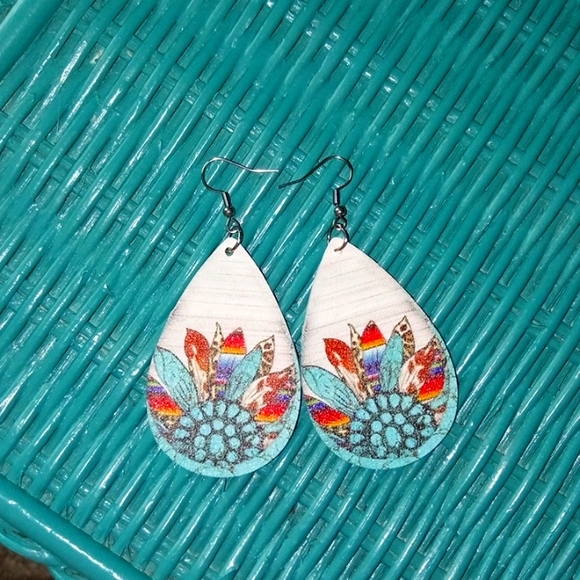 New Leather Earrings - Picture 3 of 3